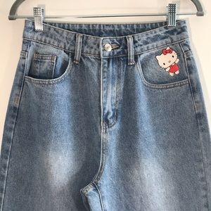 SHEIN Hello Kitty & Friends, Size Small Straight Leg Jeans